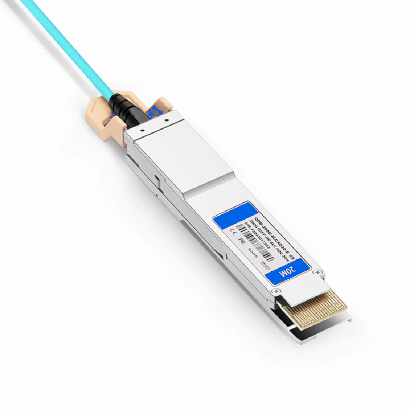 SFPS 20m (66ft) Generic Compatible 200G QSFP-DD 8 x 25G NRZ to 8 x 25G LC Duplex Active Optical Breakout Cable SFPS