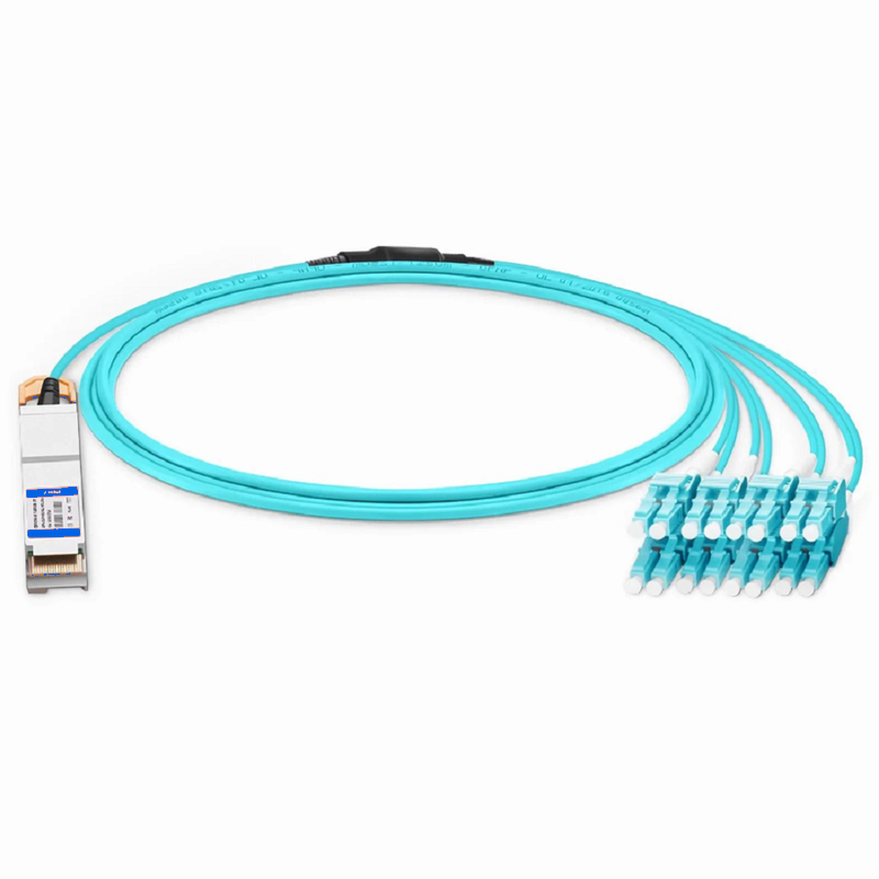 SFPS 1m (3ft) Arista Networks Compatible 200G QSFP-DD 8 x 25G NRZ to 8 x 25G LC Duplex Active Optical Breakout Cable SFPS