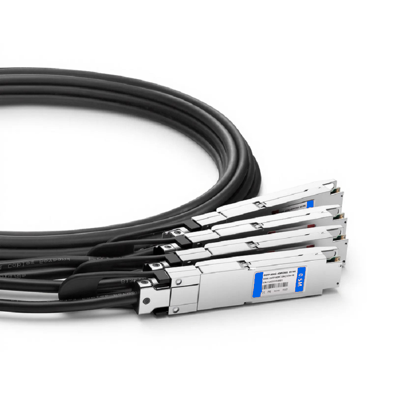 SFPS 2m (7ft) NVIDIA/Mellanox MCP7Y50-N001 Compatible 800G OSFP 8 x 100G PAM4 Finned Top to 4 x 200G OSFP 2 x 100G PAM4 Finned Top Ethernet Passive Direct Attach Copper Breakout Cable SFPS
