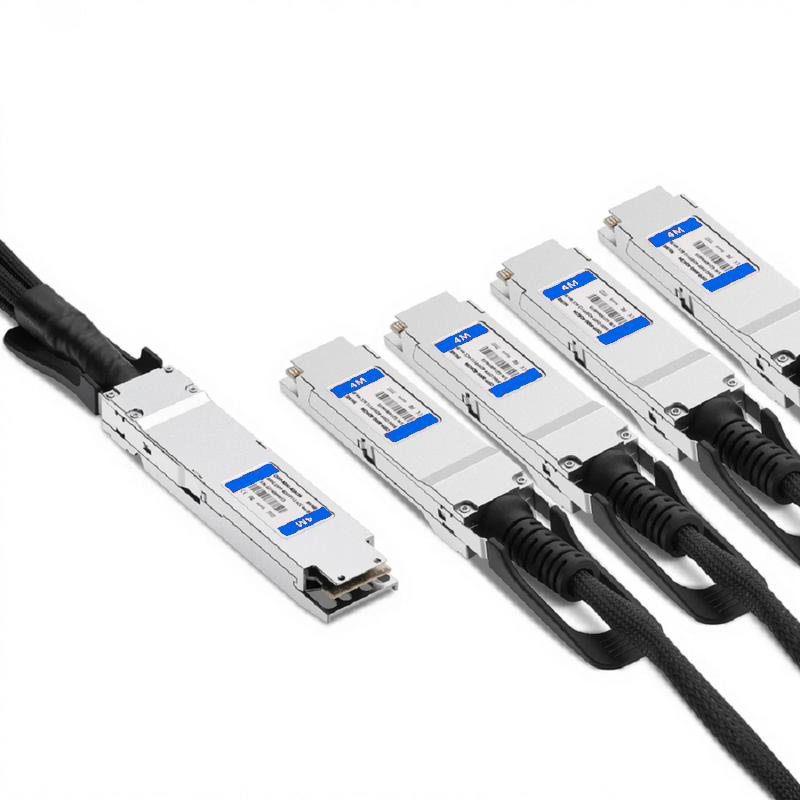 SFPS 1m (3ft) NVIDIA/Mellanox MCA7J75-N001 Compatible 800G Twin-port OSFP 8 x 100G PAM4 Finned Top to 4 x 200G QSFP112 2 x 100G PAM4 Ethernet Active Direct Attach Copper Breakout Cable SFPS