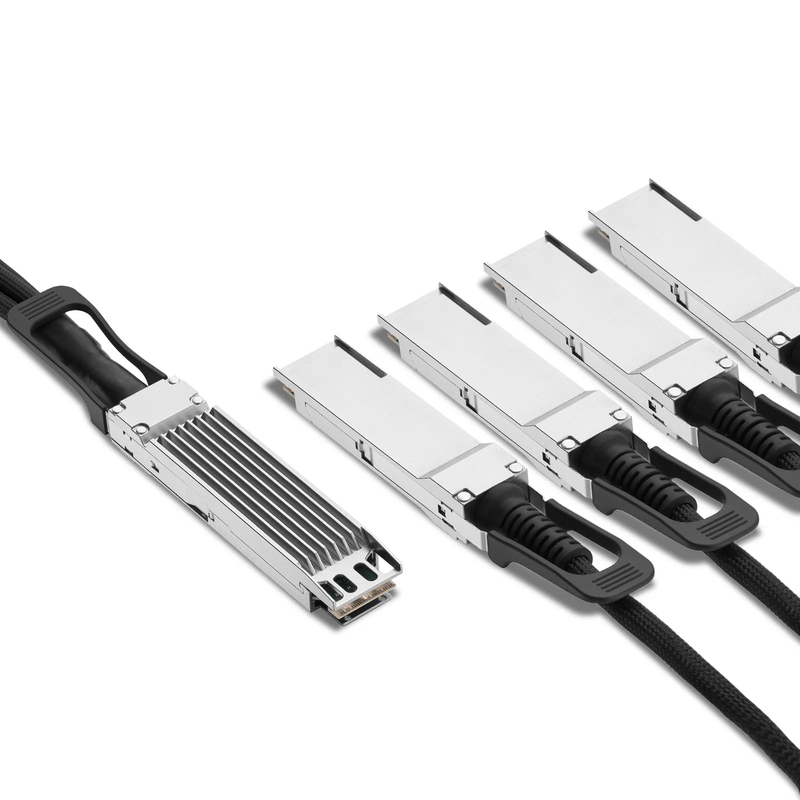 SFPS 1m (3ft) NVIDIA/Mellanox MCA7J75-N001 Compatible 800G Twin-port OSFP 8 x 100G PAM4 Finned Top to 4 x 200G QSFP112 2 x 100G PAM4 Ethernet Active Direct Attach Copper Breakout Cable SFPS