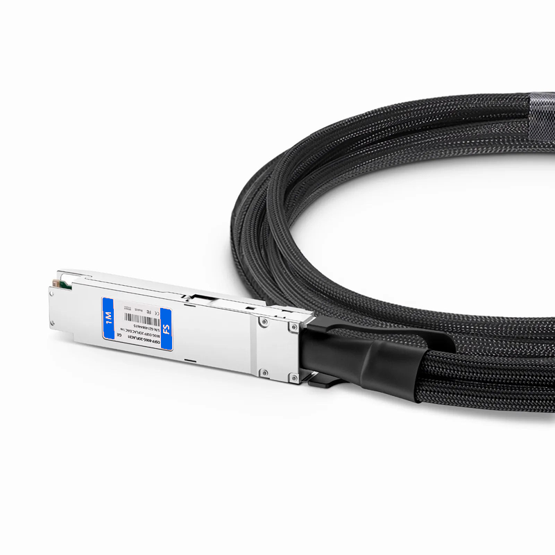 SFPS 1m (3ft) Generic Compatible 800G OSFP 8 x 100G PAM4 Finned Top to 2 x 400G OSFP 4 x 100G PAM4 Flat Top Active Direct Attach Copper Breakout Cable SFPS