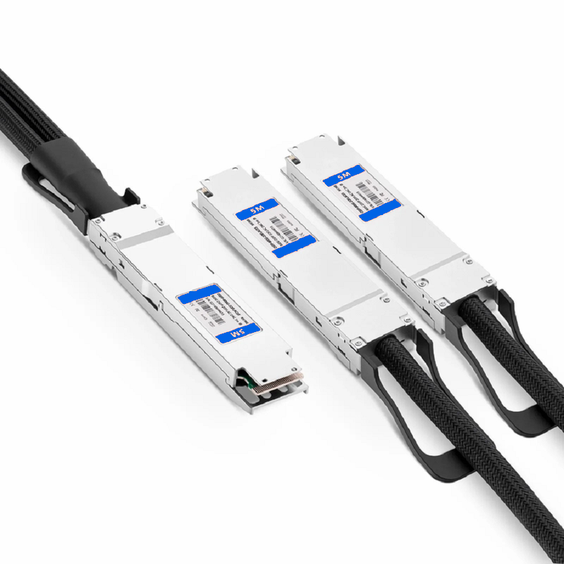 SFPS 1m (3ft) Arista Networks Compatible 800G Twin-port OSFP 8 x 100G PAM4 Finned Top to 2 x 400G QSFP112 4 x 100G PAM4 Active Electrical Breakout Cable SFPS