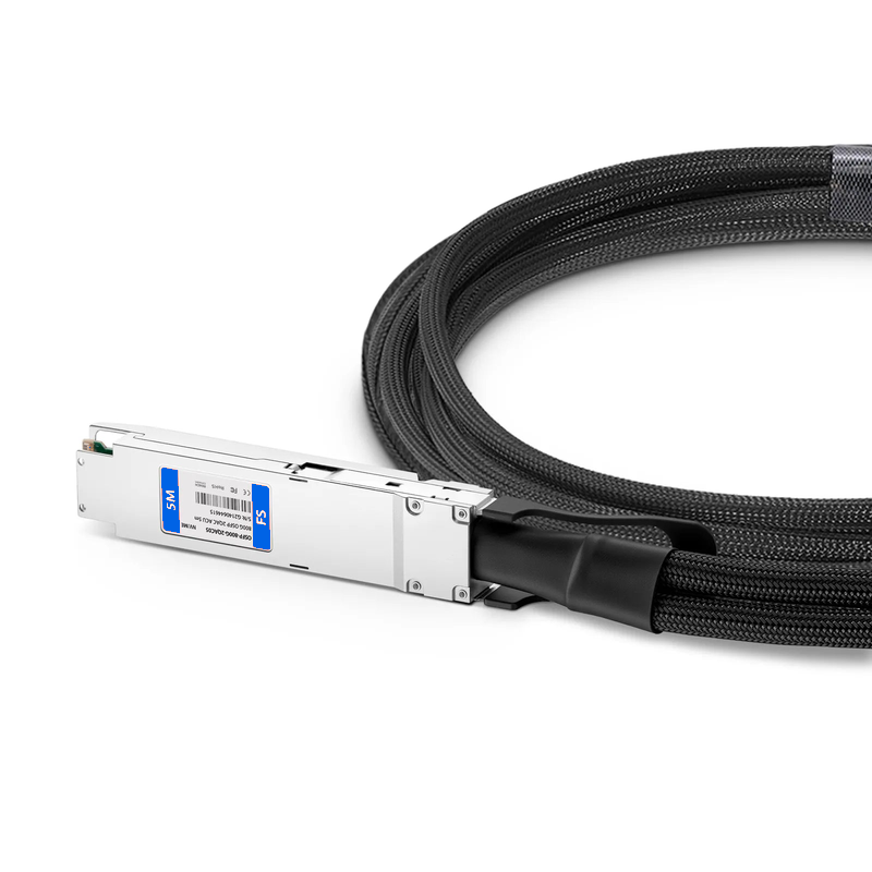 SFPS 5m (16ft) NVIDIA/Mellanox MCA7J65-N005 Compatible 800G Twin-port OSFP 8 x 100G PAM4 Finned Top to 2 x 400G QSFP112 4 x 100G PAM4 Ethernet Active Direct Attach Copper Breakout Cable SFPS