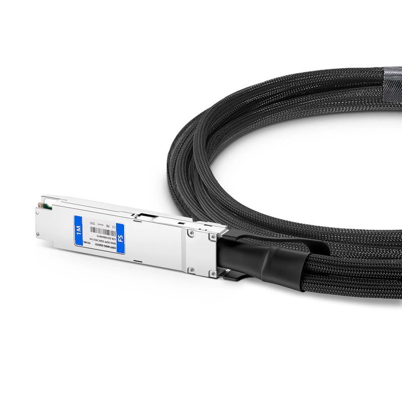 SFPS 1m (3ft) NVIDIA/Mellanox MCA7J65-N001 Compatible 800G Twin-port OSFP 8 x 100G PAM4 Finned Top to 2 x 400G QSFP112 4 x 100G PAM4 Ethernet Active Direct Attach Copper Breakout Cable SFPS