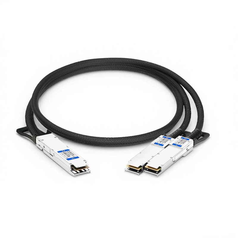 SFPS 1m (3ft) Cisco Compatible 800G Twin-port OSFP 8 x 100G PAM4 Finned Top to 2 x 400G QSFP112 4 x 100G PAM4 Active Electrical Breakout Cable SFPS