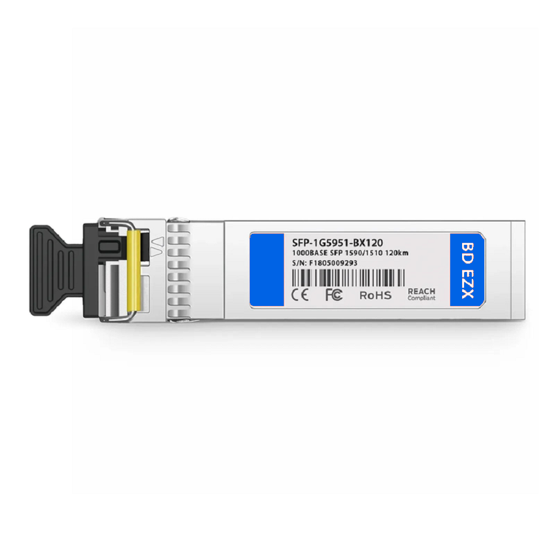 SFPS Juniper Networks SFP-GE120KT14R15 Compatible 1000BASE-BX-U SFP BiDi 1490nm-TX/1550nm-RX 120km DOM Simplex LC/UPC SMF Optical Transceiver Module SFPS