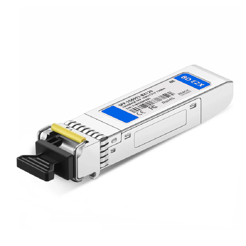 SFPS HPE SFP-1G-BXU-120 Compatible 1000BASE-BX-U SFP BiDi 1490nm-TX/1550nm-RX 120km DOM Simplex LC/UPC SMF Optical Transceiver Module SFPS