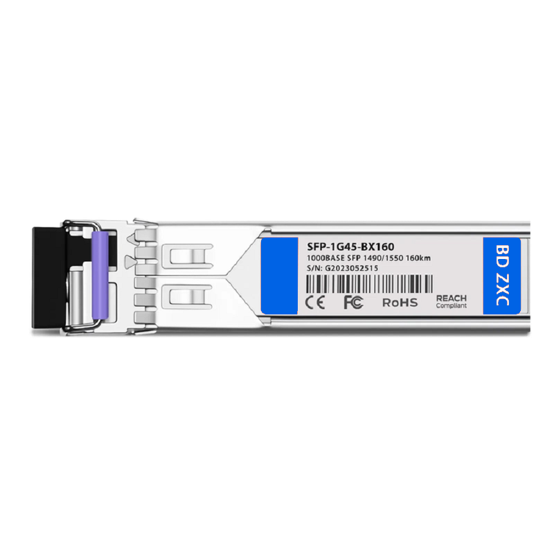 SFPS Cisco Compatible 1000BASE-BX-U SFP BiDi 1490nm-TX/1550nm-RX 160km DOM Simplex LC/UPC SMF Optical Transceiver Module SFPS