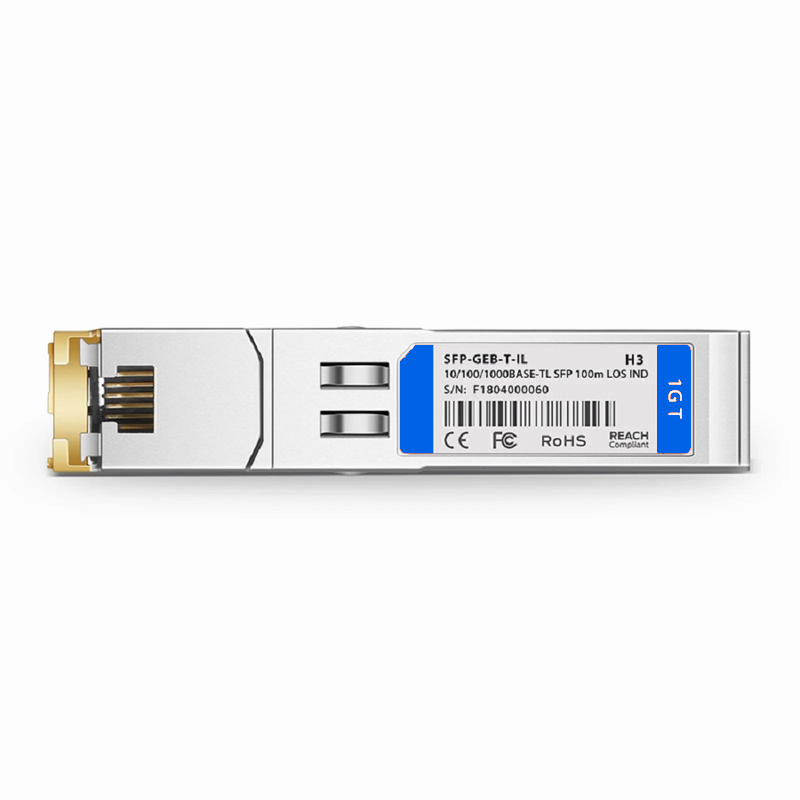 SFPS Cisco Compatible 10/100/1000BASE-T SFP SGMII Copper 100m RJ-45 Industrial Transceiver Module (LOS) SFPS