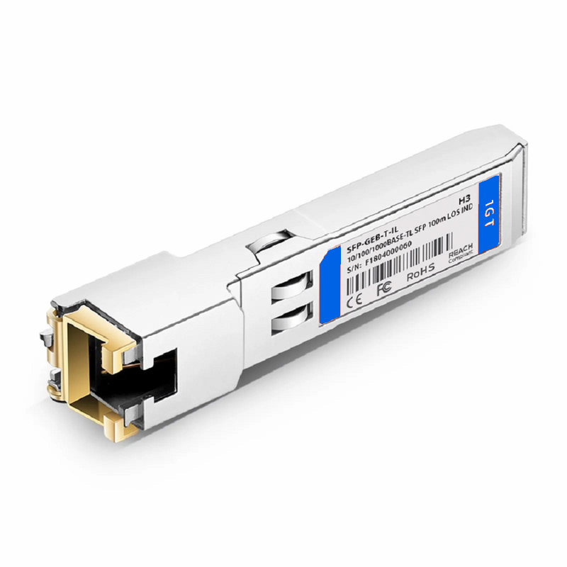 SFPS Cisco Compatible 10/100/1000BASE-T SFP SGMII Copper 100m RJ-45 Industrial Transceiver Module (LOS) SFPS