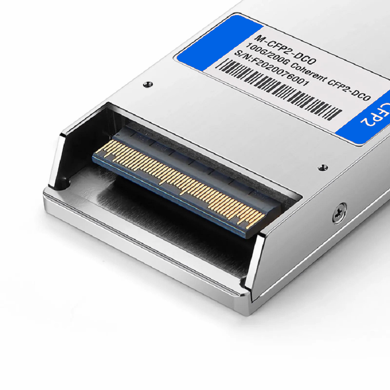 SFPS C41 1544.53nm CFP2-DCO 100G/200G DWDM C-band Tunable 96Chs ITU CH13-CH60 50GHz 80km DOM Duplex LC/UPC SMF Optical Transceiver Module for Transmission SFPS