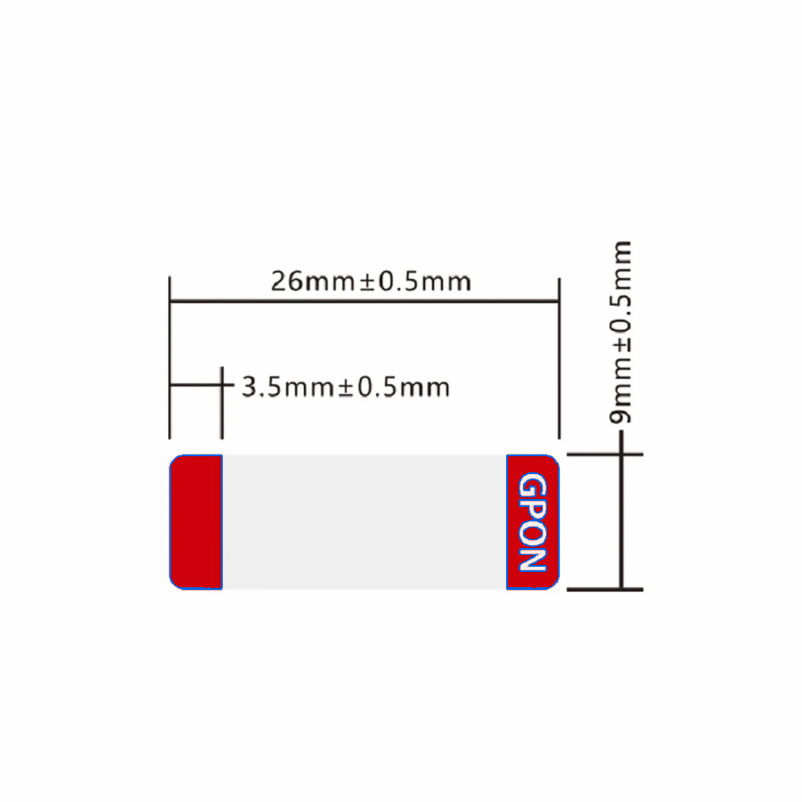 SFPS Design Label for GPON ONU Stick SFP Transceiver, 1 Roll SFPS