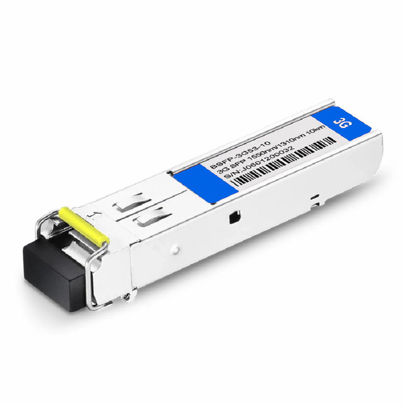 SFPS 3Gb/s MSA BiDi SFP 1550nm-TX/1310nm-RX 10km DOM Simplex LC SMF Video Pathological Patterns Optical Transceiver Module for SD/HD/3G-SDI SFPS