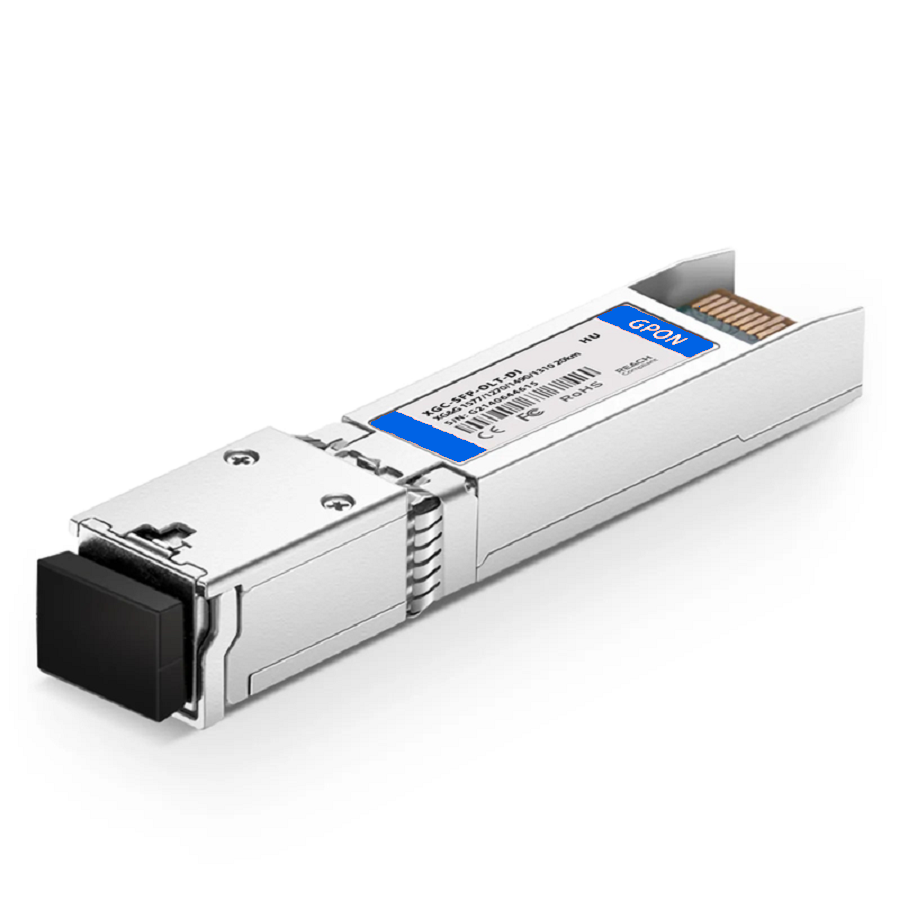 SFPS HW Compatible XG-PON&GPON Combo OLT SFP+ 1577nm-TX/1270nm-RX and 1490nm-TX/1310nm-RX Class D 20km DOM Simplex SC/UPC SMF Optical Transceiver Module SFPS