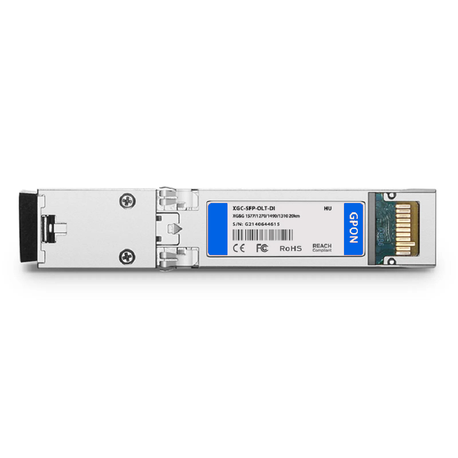 SFPS HW Compatible XG-PON&GPON Combo OLT SFP+ 1577nm-TX/1270nm-RX and 1490nm-TX/1310nm-RX Class D 20km DOM Simplex SC/UPC SMF Optical Transceiver Module SFPS