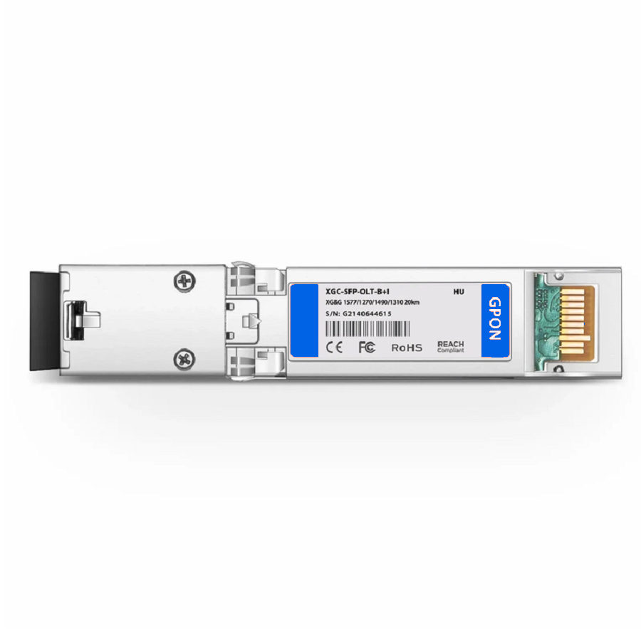 SFPS HW Compatible XG-PON&GPON Combo OLT SFP+ 1577nm-TX/1270nm-RX and 1490nm-TX/1310nm-RX Class B+ 20km DOM Simplex SC/UPC SMF Optical Transceiver Module (Industrial) SFPS