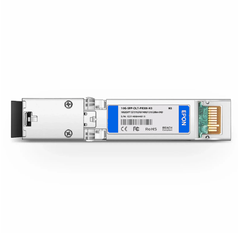 SFPS Generic Compatible XG-PON&GPON Combo OLT SFP+ 1577nm-TX/1270nm-RX and 1490nm-TX/1310nm-RX Class C+ 20km DOM Simplex SC/UPC SMF Optical Transceiver Module (Industrial) SFPS
