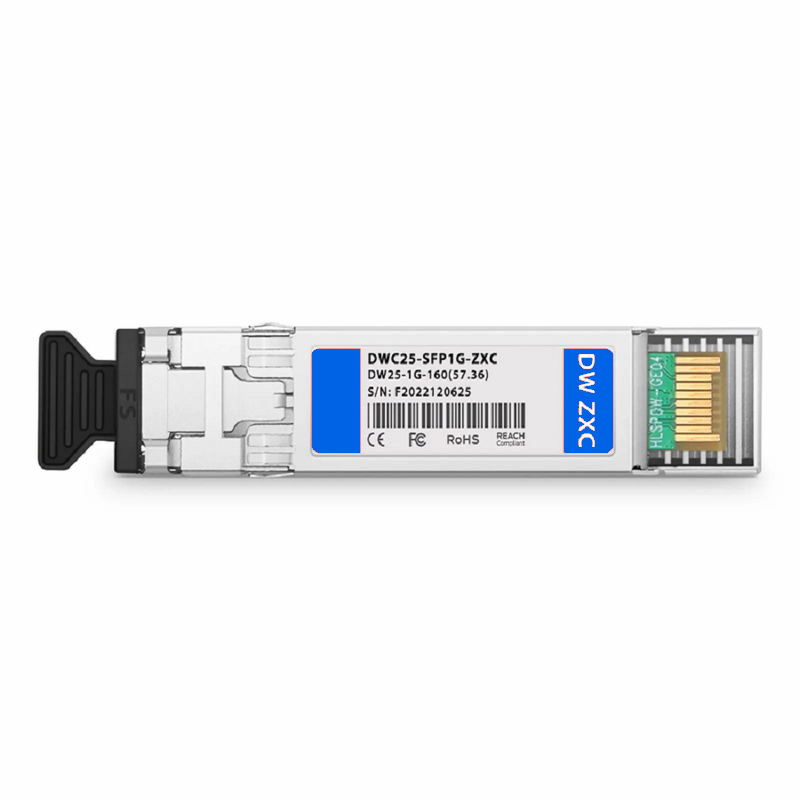 SFPS HW Compatible SFP+ 10G DWDM C-band Tunable 96Chs 50GHz 40km DOM Duplex LC/UPC SMF Optical Transceiver Module for Transmission SFPS