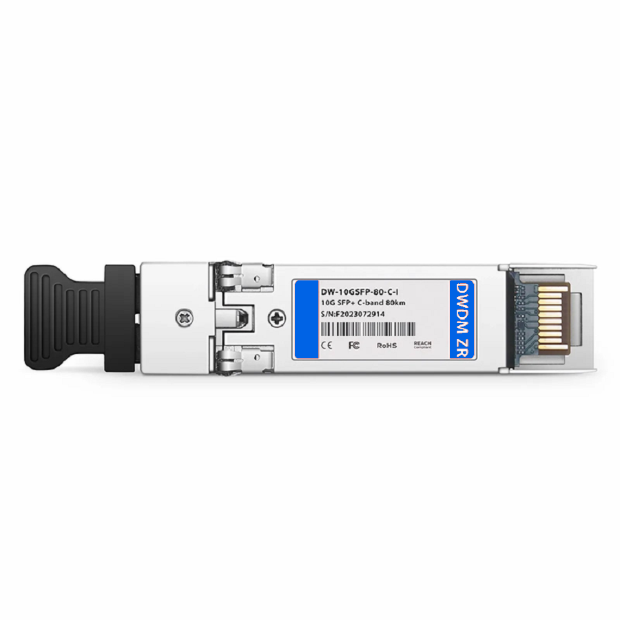 SFPS Cisco Compatible SFP+ 10G DWDM C-band Tunable 96Chs 50GHz 80km DOM Duplex LC/UPC SMF Optical Transceiver Module for Transmission (Industrial) SFPS