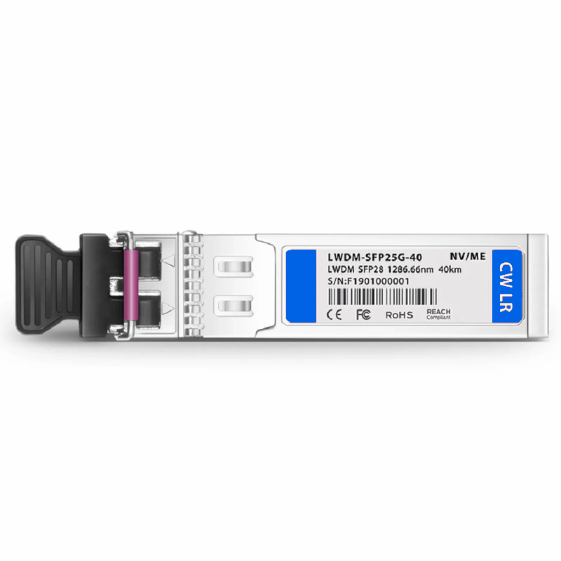 SFPS Juniper SFP28-25G-LW86.66 Compatible SFP28 25G LWDM 1286.66nm 40km DOM Duplex LC/UPC SMF Optical Transceiver Module for Transmission SFPS