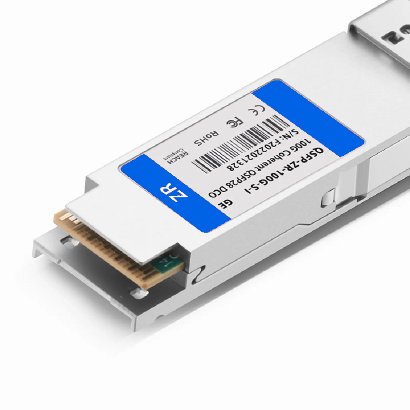 SFPS Cisco Compatible QSFP28 DCO 100G DWDM C-band Tunable Coherent 80km DOM Duplex LC/UPC SMF Optical Transceiver Module for Transmission SFPS