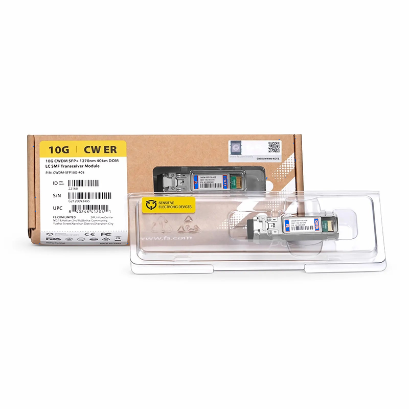 SFPS Cisco CWDM-SFP10G-1510-I Compatible SFP+ 10G CWDM 1510nm 40km DOM Duplex LC/UPC SMF Optical Transceiver Module for Transmission (Industrial) SFPS