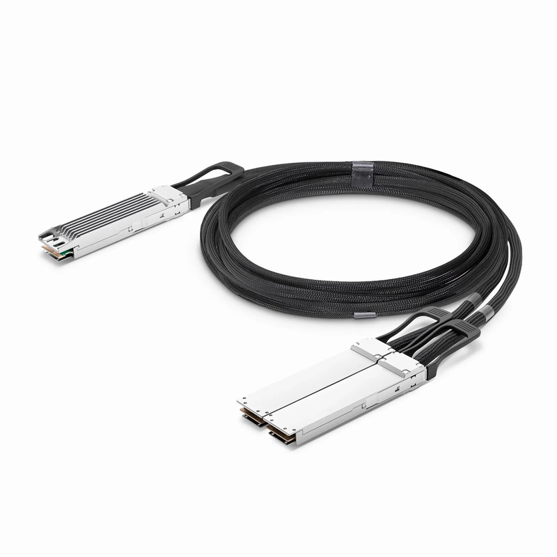 SFPS 1m (3ft) NVIDIA/Mellanox MCA7J60-N001 Compatible 800G OSFP 8 x 100G PAM4 Finned Top to 2 x 400G OSFP 4 x 100G PAM4 Flat Top InfiniBand NDR Active Direct Attach Copper Breakout Cable for Quantum-2 Switches and ConnectX-7 HCA SFPS