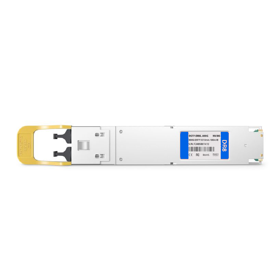 SFPS NVIDIA/Mellanox MMS4X00-NS Compatible 800GBASE 2xDR4/DR8 OSFP Finned Top 8 x 100G PAM4 1310nm 100m DOM Dual MPO-12/APC SMF InfiniBand NDR Optical Transceiver Module for Quantum-2 Switches SFPS