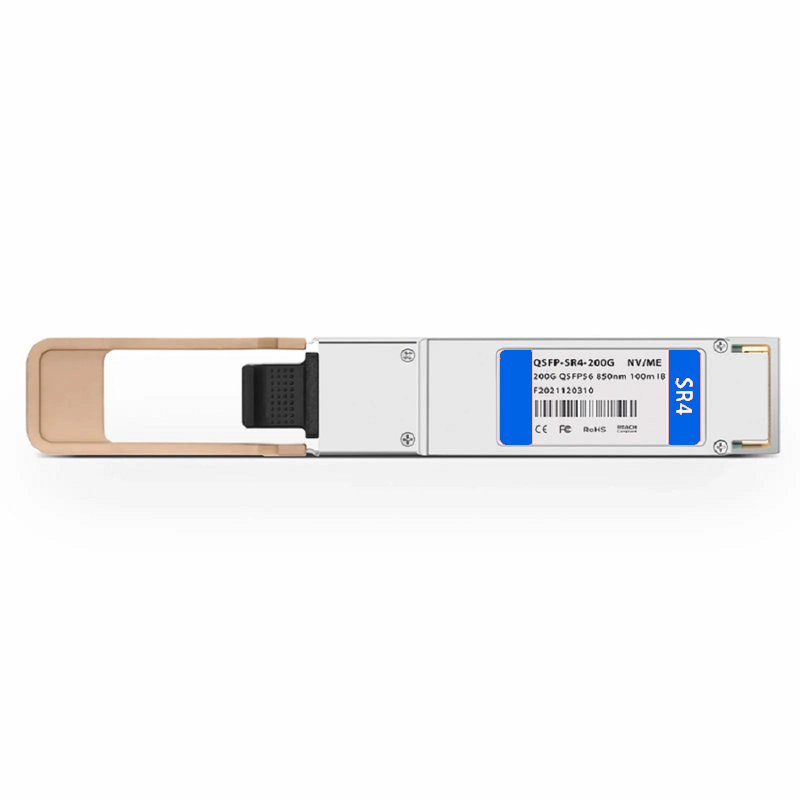SFPS NVIDIA/Mellanox MMA1T00-HS Compatible 200GBASE-SR4 QSFP56 4 x 50G PAM4 850nm 100m DOM MPO-12/UPC MMF InfiniBand HDR Optical Transceiver Module for Quantum Switches and ConnectX-6 HCA SFPS