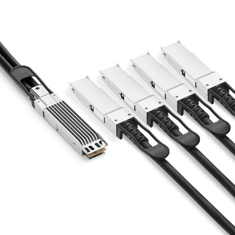 SFPS 0.5m (2ft) NVIDIA/Mellanox MCP7Y40-N00A Compatible 800G OSFP 8 x 100G PAM4 Finned Top to 4 x 200G QSFP112 2 x 100G PAM4 InfiniBand NDR Passive Direct Attach Copper Breakout Cable for Quantum-2 Switches and ConnectX-7 HCA SFPS