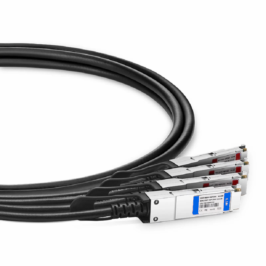 SFPS 0.5m (2ft) NVIDIA/Mellanox MCP7Y40-N00A Compatible 800G OSFP 8 x 100G PAM4 Finned Top to 4 x 200G QSFP112 2 x 100G PAM4 InfiniBand NDR Passive Direct Attach Copper Breakout Cable for Quantum-2 Switches and ConnectX-7 HCA SFPS