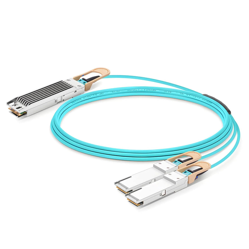 SFPS 15m (49ft) NVIDIA/Mellanox MFA7U10-H015 Compatible 400G OSFP 8 x 50G PAM4 Finned Top to 2 x 200G QSFP56 4 x 50G PAM4 InfiniBand HDR Active Optical Breakout Cable for Quantum-2 Switches and ConnectX-6 HCA SFPS