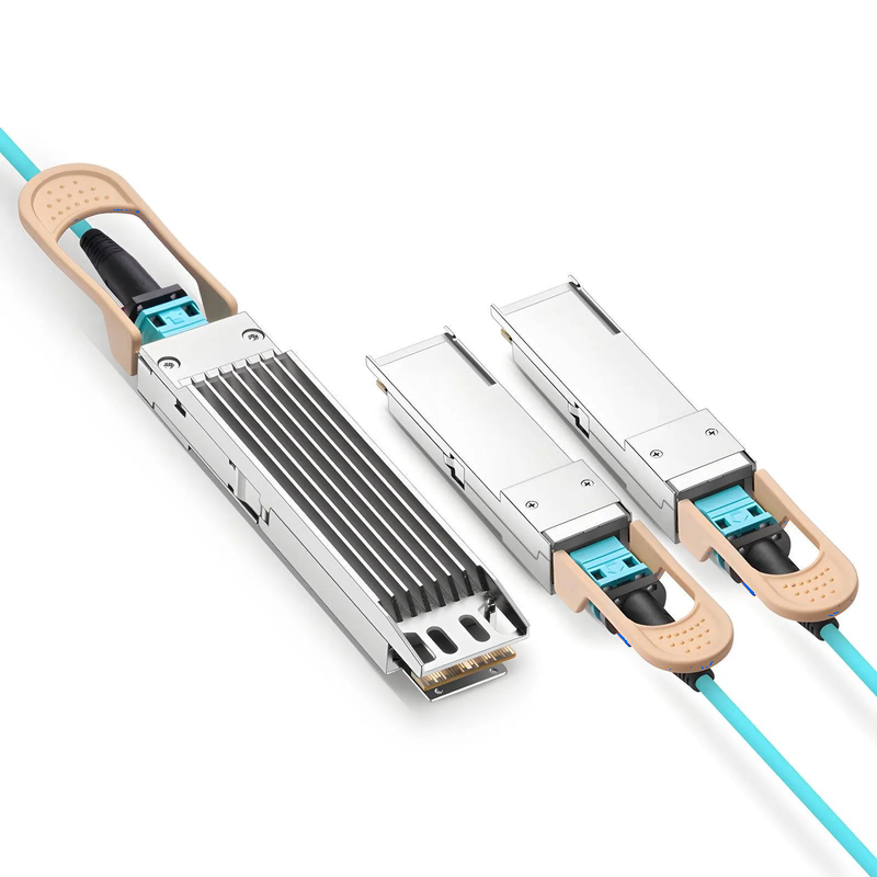 SFPS 15m (49ft) NVIDIA/Mellanox MFA7U10-H015 Compatible 400G OSFP 8 x 50G PAM4 Finned Top to 2 x 200G QSFP56 4 x 50G PAM4 InfiniBand HDR Active Optical Breakout Cable for Quantum-2 Switches and ConnectX-6 HCA SFPS