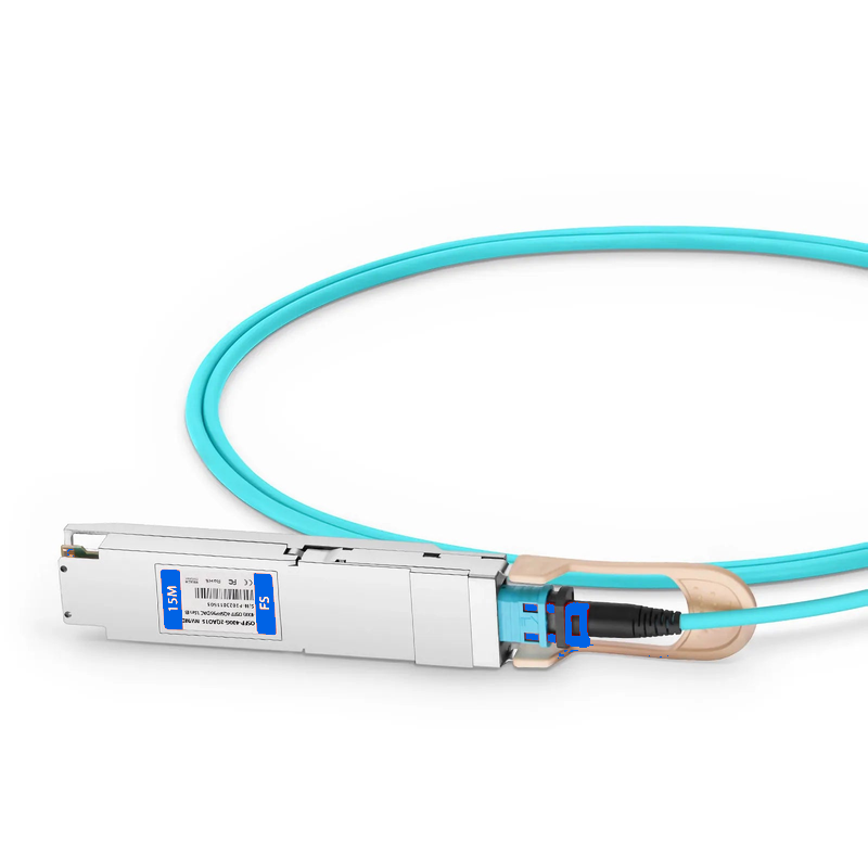 SFPS 15m (49ft) NVIDIA/Mellanox MFA7U10-H015 Compatible 400G OSFP 8 x 50G PAM4 Finned Top to 2 x 200G QSFP56 4 x 50G PAM4 InfiniBand HDR Active Optical Breakout Cable for Quantum-2 Switches and ConnectX-6 HCA SFPS