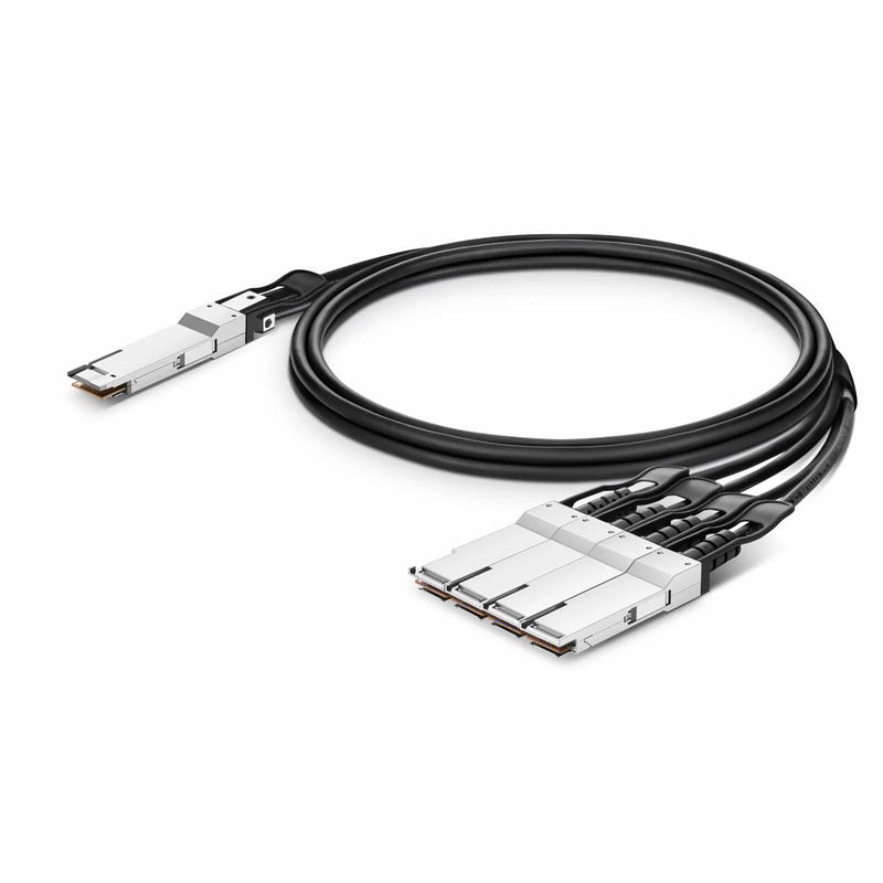 SFPS 1.5m (5ft) Generic Compatible 400G QSFP-DD 8 x 50G PAM4 to 4 x 100G QSFP56 2 x 50G PAM4 Passive Direct Attach Copper Breakout Cable SFPS