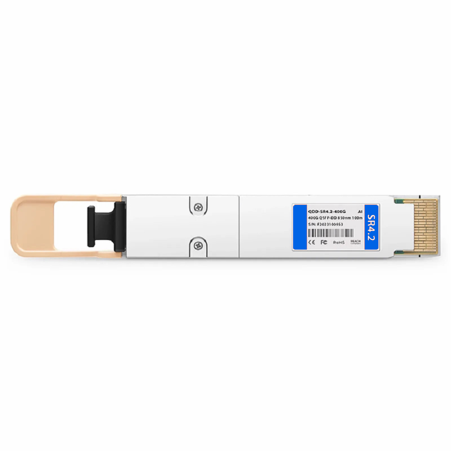 SFPS Arista QDD-400G-SRBD Compatible 400GBASE-SR4.2 QSFP-DD 8 x 50G PAM4 850nm 100m MPO-12/UPC MMF Optical Transceiver Module, Breakout to 4 x 100G-SR1.2 SFPS