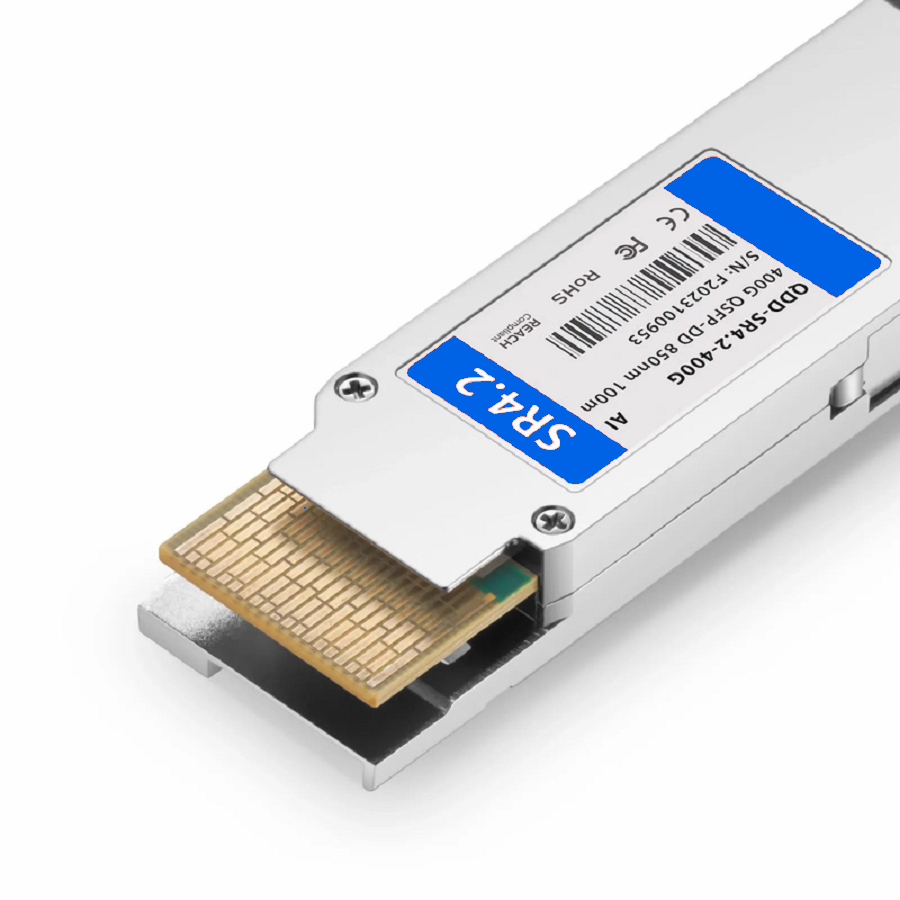 SFPS Arista QDD-400G-SRBD Compatible 400GBASE-SR4.2 QSFP-DD 8 x 50G PAM4 850nm 100m MPO-12/UPC MMF Optical Transceiver Module, Breakout to 4 x 100G-SR1.2 SFPS