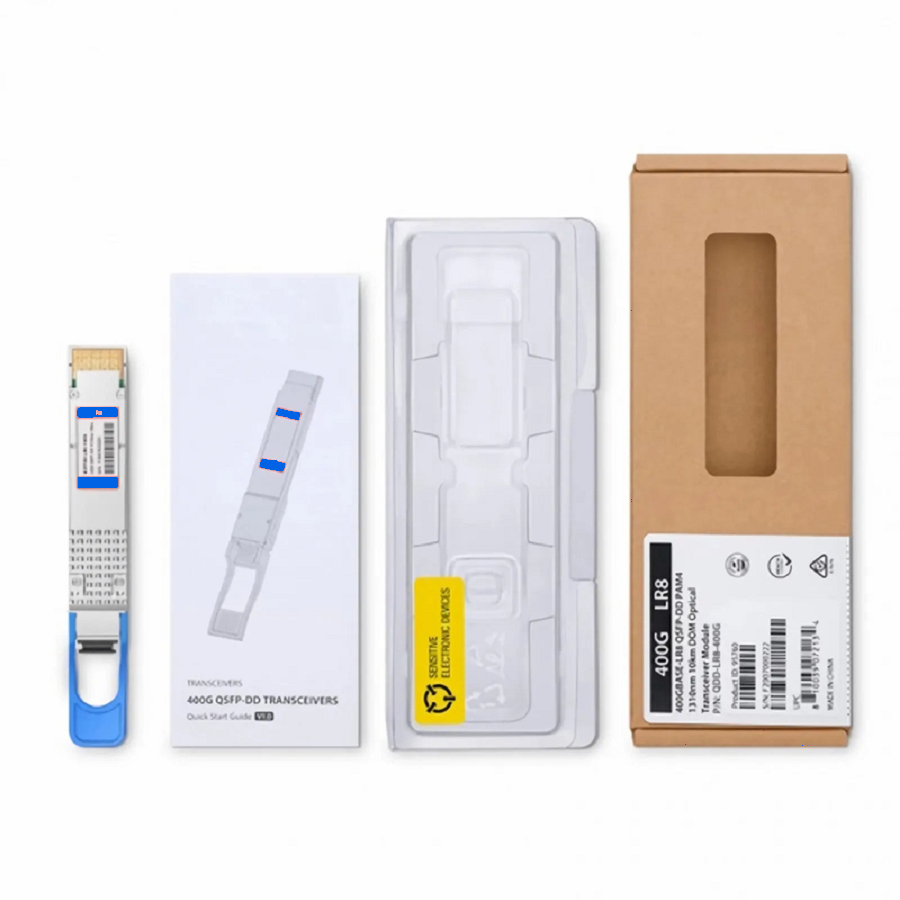 SFPS Arista QDD-400G-LR8 Compatible 400GBASE-LR8 QSFP-DD 8 x 50G PAM4 1310nm 10km DOM Duplex LC/UPC SMF Optical Transceiver Module SFPS
