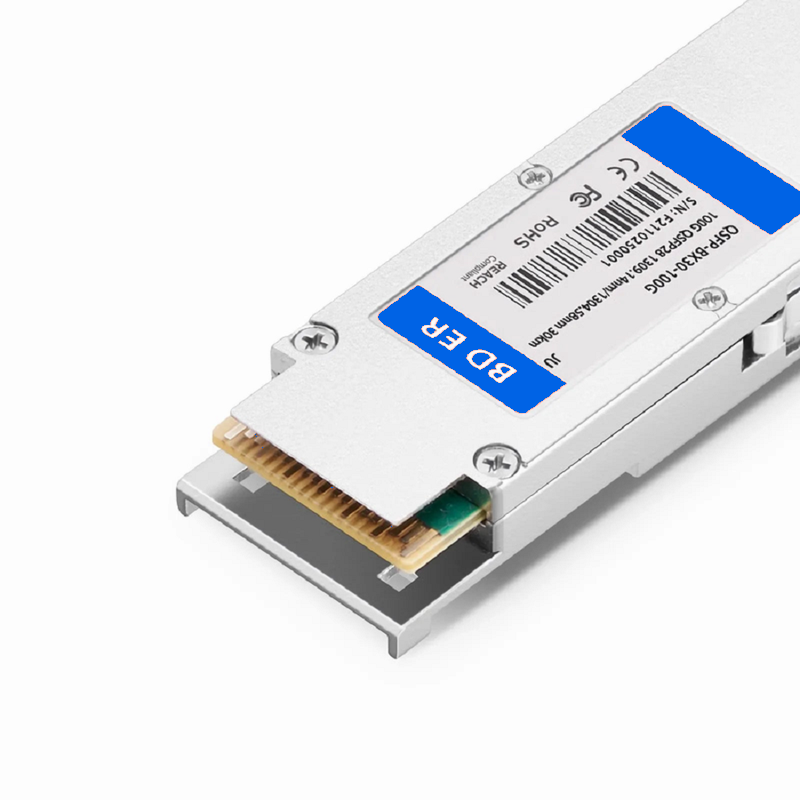 SFPS Juniper Compatible 100GBASE-BX30-U QSFP28 BiDi 4 x 25G NRZ 1304.58nm-Tx/1309.14nm-Rx 30km DOM Simplex LC/UPC SMF Optical Transceiver Module SFPS