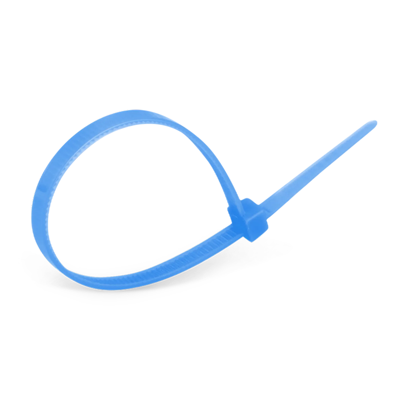 SFPS 100Pcs/Pack 6in.L x 0.15in.W Self-Locking Nylon Cable Ties, Blue SFPS