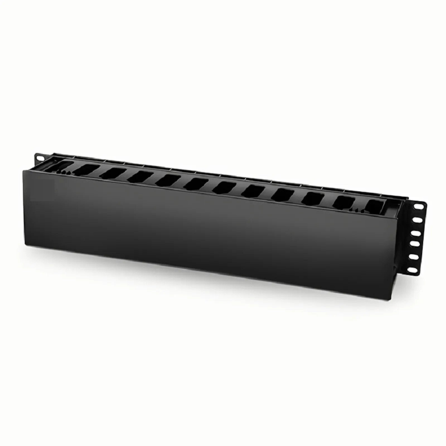 SFPS Horizontal Single Sided Manager, 2RU, Finger Duct with Cover, 3.43 in. Depth SFPS