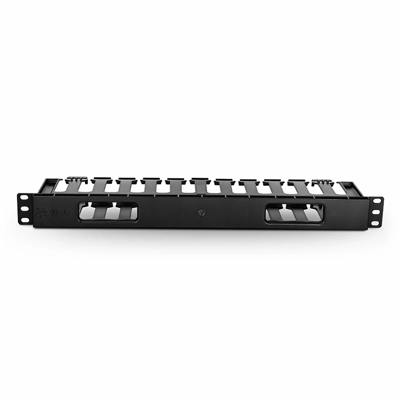 SFPS Horizontal Single Sided Manager, 1RU, Finger Duct with Cover, 3.43 in. Depth SFPS