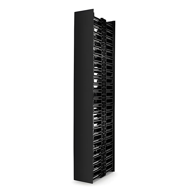 SFPS Vertical Dual Sided Cable Manager, 45RU, Bend Radius Finger, 4.9 in. Wide SFPS
