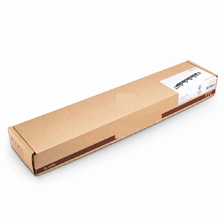 SFPS Horizontal Single Sided Manager, 1RU, D-Rings & Side Rings, 3.46 in. Depth SFPS