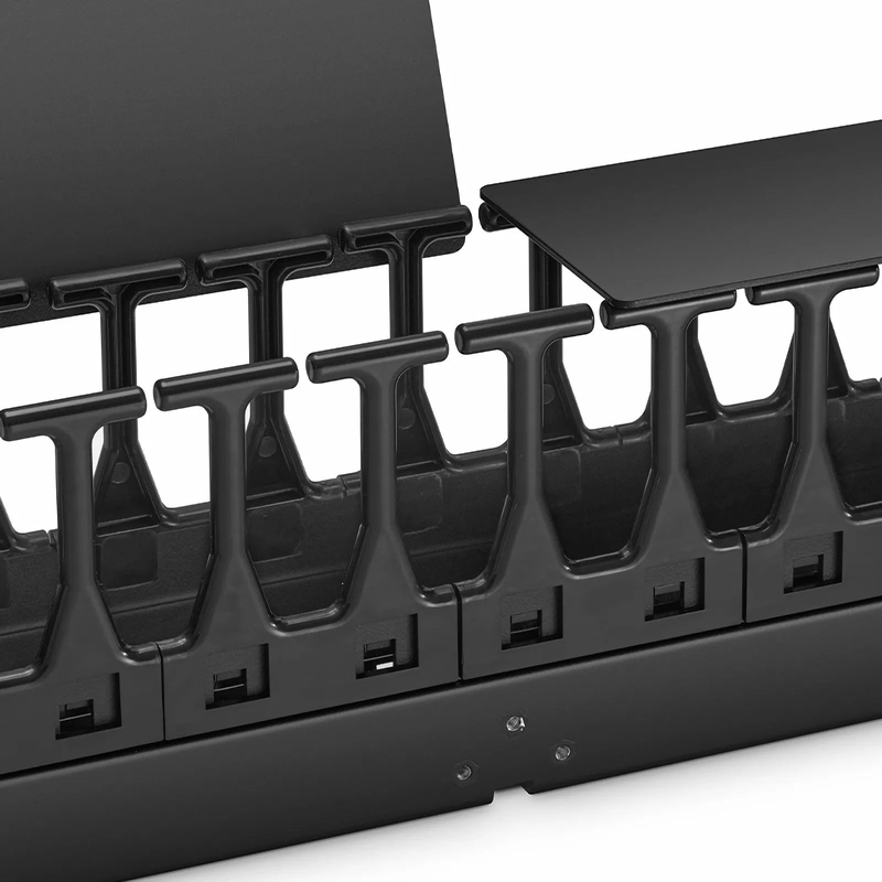 SFPS Vertical Single Sided Cable Manager, 42RU, Bend Radius Finger, 3.5 in. Wide SFPS