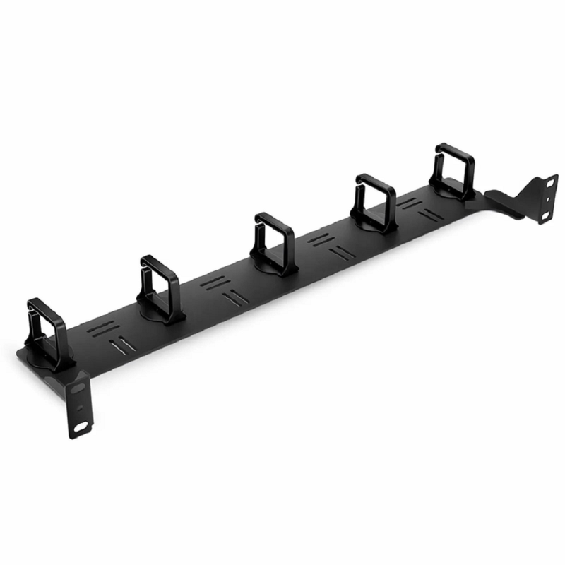 SFPS Horizontal Single Sided Cable Manager for 19 in. Rack or Cabinet, 0RU, 5 Snap-in D-Rings, 4.29 in. Depth SFPS