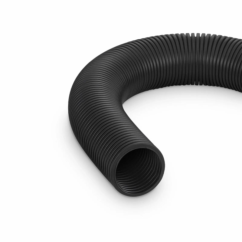 SFPS 10m (33ft) Black Flame Retardant Polypropylene Convoluted Tubing, 36mm Inside Diameter SFPS