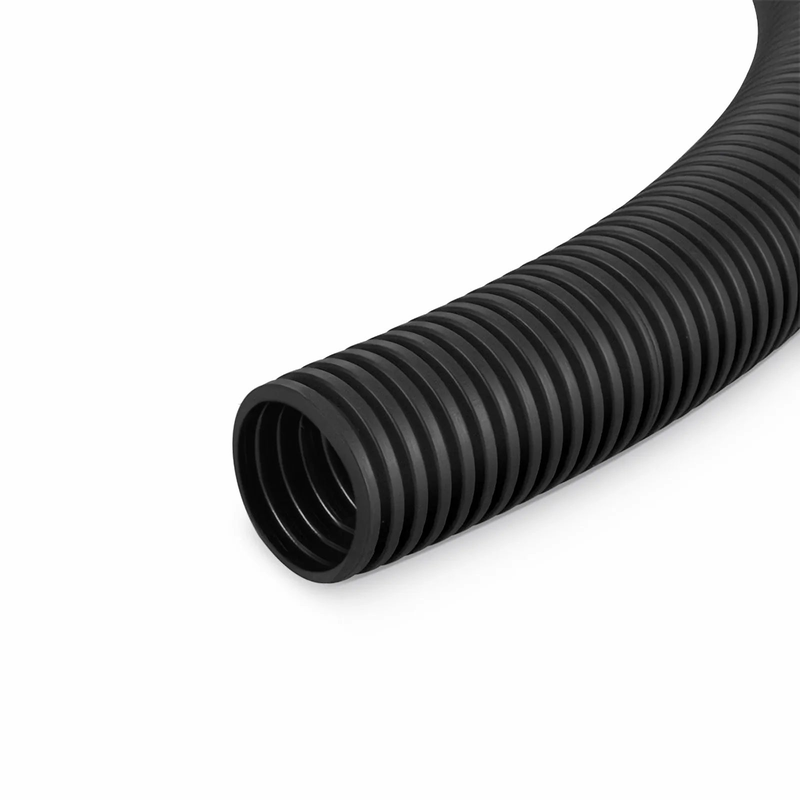 SFPS 10m (33ft) Black Flame Retardant Polypropylene Convoluted Tubing, 19mm Inside Diameter SFPS