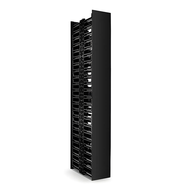 SFPS Vertical Dual Sided Cable Manager, 45RU, Bend Radius Finger, 4.9 in. Wide SFPS
